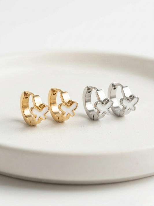 PENDIENTES ARO MINI MARIPOSA