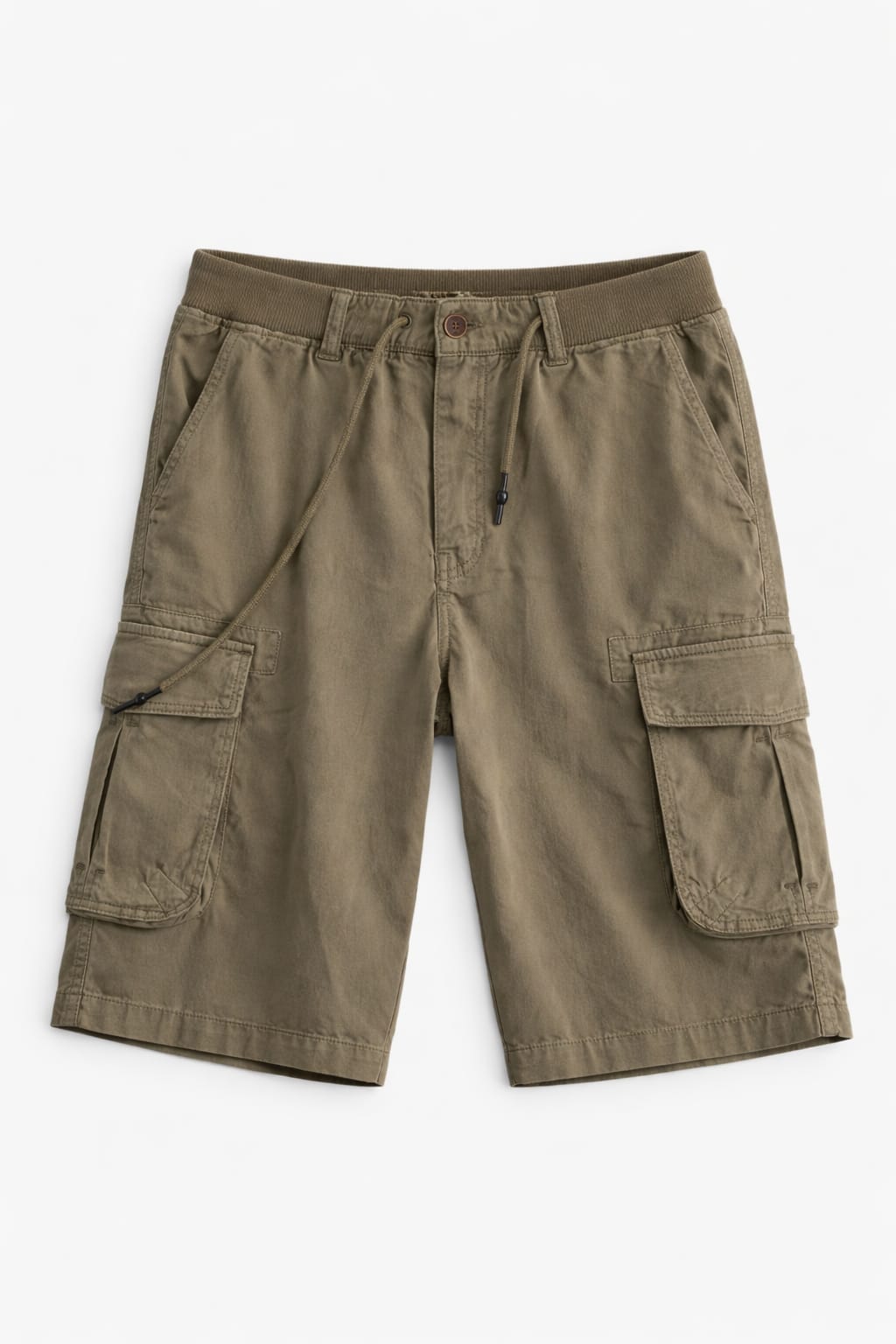 PANTALÓN CORTO CARGO CON CINTURILLA ELÁSTICA