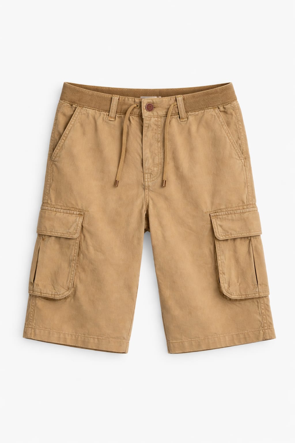 PANTALÓN CORTO CARGO CON CINTURILLA ELÁSTICA