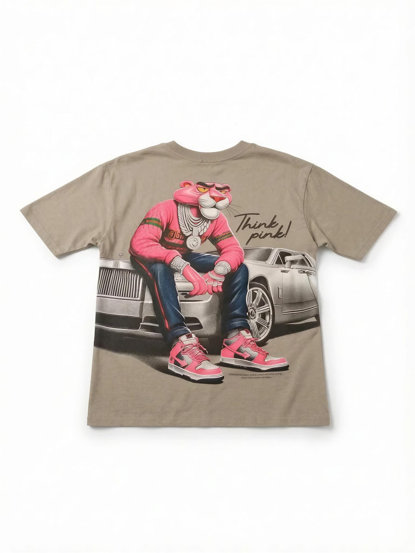 CAMISETA PANTERA ROSA "THINK PINK"